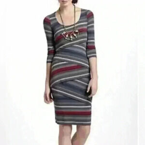 Anthropologie Straitional Bailey 44 Women's‎ Column Dress 3/4 Sleeve Size…